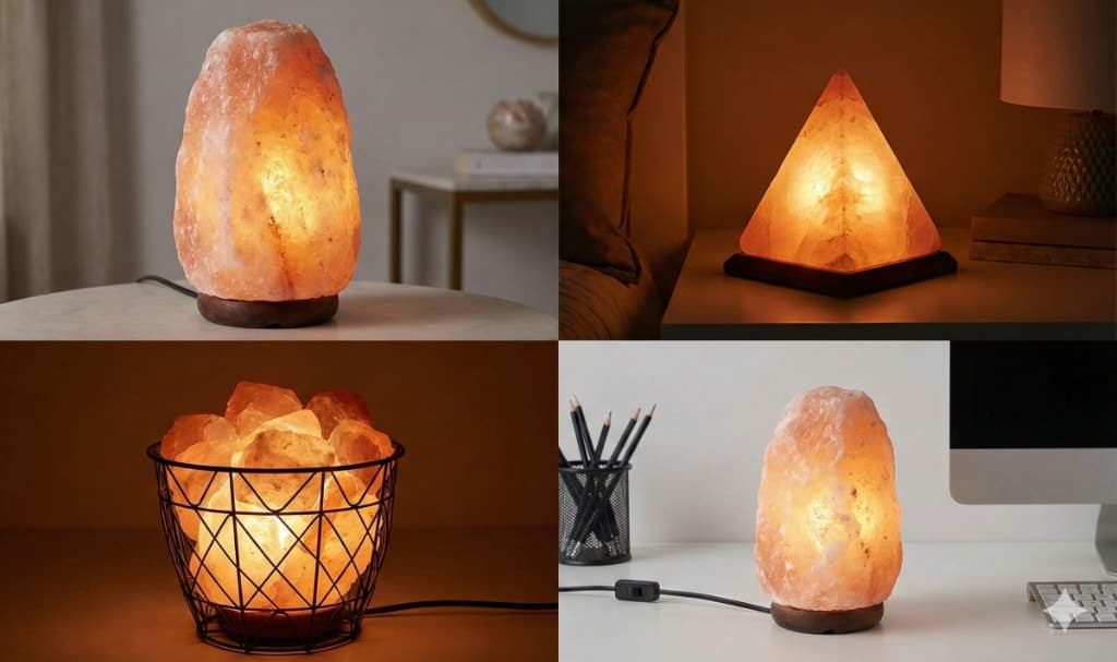 Illustration of Himalayan salt lamps